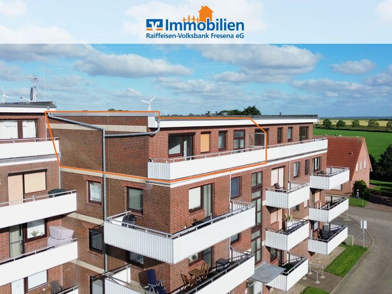 Direkte Strand- und Nordseenähe - Modernisierte Dachgeschosswohnung mit Nordseeblick und 2 Balkonen